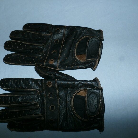 Vintage River Road Men's Leather   Outlaw Motorcycle Gloves Size Med  / NEW - Picture 11 of 16
